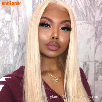 Free Sample 13x4 Lace Blonde 613 Long Bone Straight Wig Brazilian T Part Lace Front Remy Human Hair Wigs